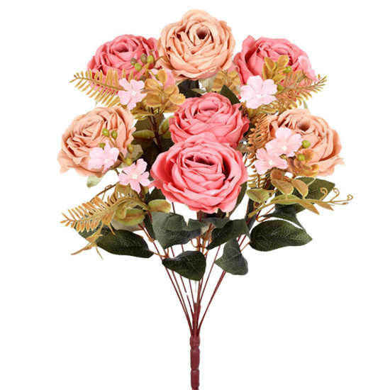 Imagem BUQUÊ ROSA X11 SALMÃO 9X50CM - GRILLO 54617 