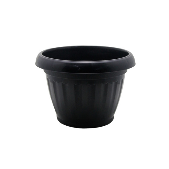 Imagem VASO PARA PLANTAS DE RESINA DE POLIPROPILENO Nº2 COR PRETO 26,5X18,5CM 