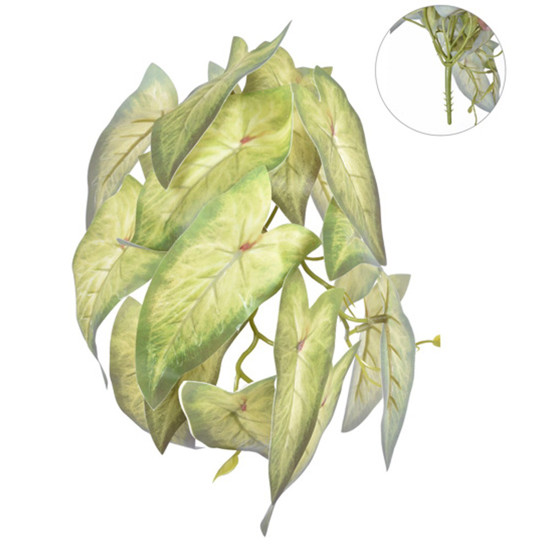 Imagem BUQUÊ FOLHAS TARO X11 VERMELHO VERDE 34X27CM GRILLO 55352