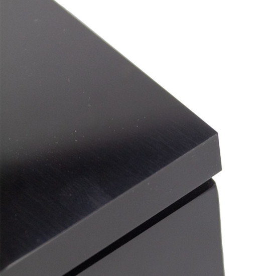 Imagem PORTA SABONETE LÍQUIDO UNO COR PRETA BLACK LATÃO EM ACRÍLICO 6,5X6,5X19CM 