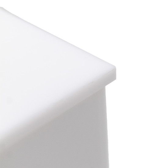 Imagem PORTA ESCOVA DE DENTE UNO COR BRANCO GOLD 6,5X6,5X22,5CM  EM ACRÍLICO