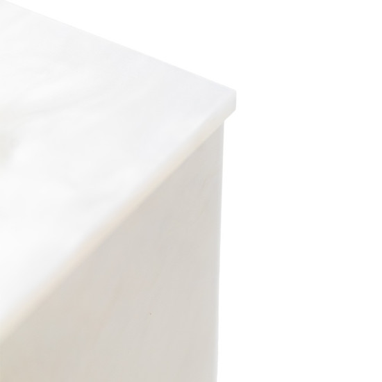 Imagem PORTA ESCOVA DE DENTE UNO COR PEROLA GOLD 6,5X6,5X22,5CM  EM ACRÍLICO 