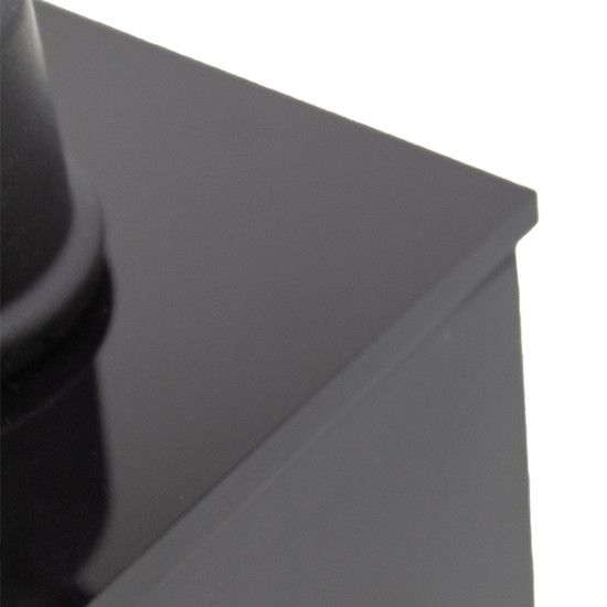 Imagem PORTA SABONETE LÍQUIDO UNO COR PRETO LATÃO EM ACRÍLICO 6,5X6,5X19CM 