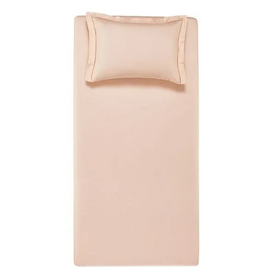 Imagem JOGO DE CAMA 2 PEÇAS LENÇOL SOLTEIRO COM ELÁSTICO E FRONHA 100% ALGODÃO DUTRA PÉTALA