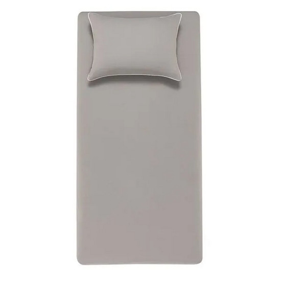 Imagem JOGO DE CAMA 2 PEÇAS LENÇOL SOLTEIRO COM ELÁSTICO E FRONHA 100% ALGODÃO ÍTAN TITÂNIO