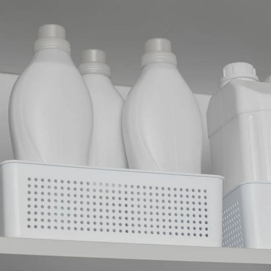 Imagem CESTO 8,2 LITROS FLOW COR BRANCO 34X27X9CM 