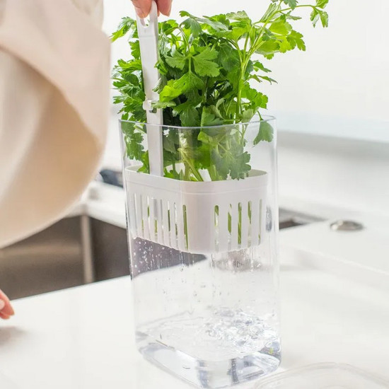 Imagem ORGANIZADOR DE TEMPEROS 2,3L LINHA CLEAR FRESH 23,5X19,5X13,5CM - OU