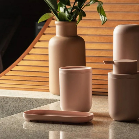 Imagem BANDEJA DUAL COR ROSA DUNA EM PS (POLIESTIRENO) 16,4X8X1,75CM 