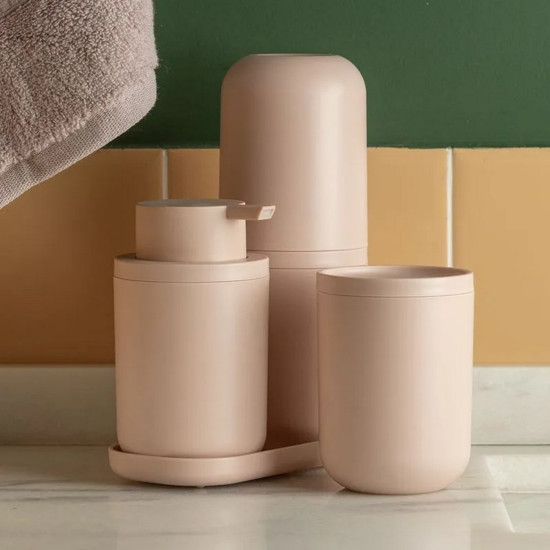 Imagem PORTA ESCOVA DE DENTE BOLD COR ROSA DUNA EM PP (POLIPROPILENO) 7,8X7,8X20,5CM 