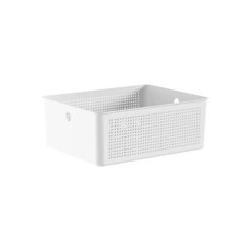 Imagem de CESTO 12 LITROS FLOW COR BRANCO 34X27X13CM EM PP - POLIPROPILENO - Martiplast Industria E Comercio De Plast