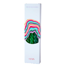 Imagem de JOGO DE VELAS CASTIÇAL RAINBOW COR VERDE 3 HORAS CADA COM 3 UNIDADES  - Cian Comercio De Produtos Decorativos E Aromaticos Ltda 