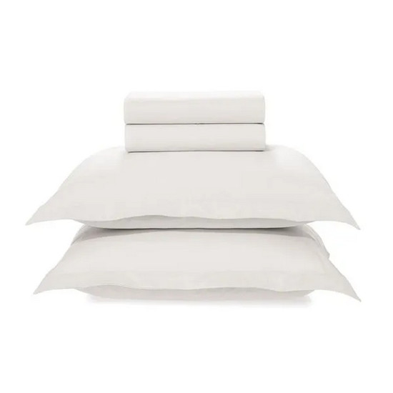Imagem JOGO DE CAMA KING 200 FIOS 100% ALGODÃO TOM BRANCO