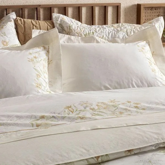 Imagem JOGO DE CAMA SOLTEIRO 200 FIOS 100% ALGODÃO CASTELA