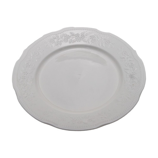 Imagem CONJUNTO DE PRATO RASO EM PORCELANA COR BRANCO 10 PEÇAS OSLO 26,5CM 
