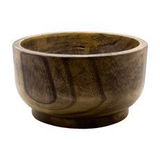 Imagem de CENTRO DE MESA EM MADEIRA COR NATURAL 30X30X17CM  - Lucatti Artes E Decoracoes Ltda
