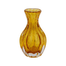 Imagem de VASO DE VIDRO ITALY ÂMBAR 8,5CM X 15CM - Rojemac Impotacao E Exportacao Ltda