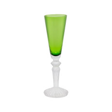 Imagem de JOGO DE TAÇA EM VIDRO PARA CHAMPANHE COR VERDE 6 UNIDADES 8X8X26CM  - Lucatti Artes E Decoracoes Ltda