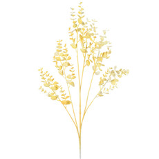 Imagem de HASTE PERMANENTE DECORATIVA DE EUCALIPTO BEGE EM PLÁSTICO MOLDÁVEL 80X11CM - GRILLO - Grillo Ltda