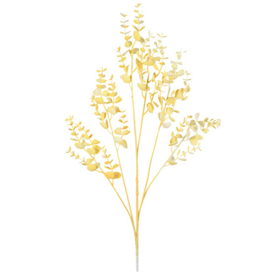 Imagem HASTE PERMANENTE DECORATIVA DE EUCALIPTO BEGE EM PLÁSTICO MOLDÁVEL 80X11CM - GRILLO