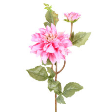 Imagem de HASTE DECORATIVA PERMANENTE DE DÁLIA DO CAMPO ROSA EM PLÁSTICO MOLDÁVEL - GRILLO - Grillo Ltda
