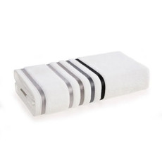 Imagem de TOALHA DE BANHO KARSTEN FIO PENTEADO LUMINA BRANCO/CINZA - Karsten S.A 