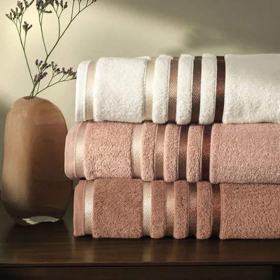 Imagem TOALHA DE BANHO FIO PENTEADO LUMINA IVORY/FERRUGEM