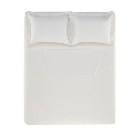 Imagem JOGO DE CAMA QUEEN 200 FIOS 100% ALGODÃO TOM BRANCO