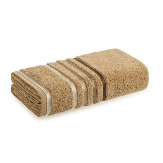 Imagem TOALHA DE BANHO FIO PENTEADO LUMINA FRAPÊ/MARROM