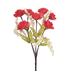 Imagem de BUQUÊ MINI ROSA X5 VERMELHO 11X28CM GRILLO 49138 - Grillo Ltda