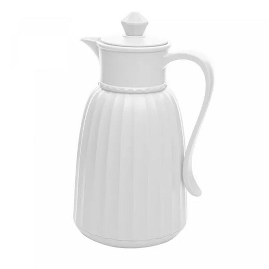 Imagem GARRAFA TÉRMICA DE PLÁSTICO QUEEN BRANCA 1L 