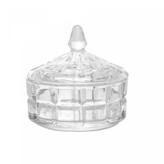 Imagem de POTICHE DE CRISTAL DELI 13CM X 13CM X 12CM - Coliseu Presentes Ltda