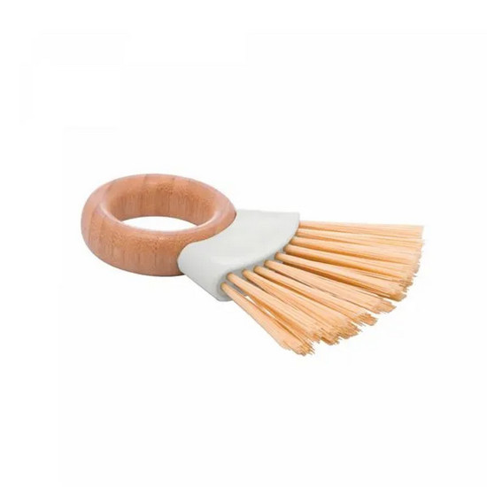 Imagem CONJUNTO PÁ E ESCOVA PARA LIMPEZA COM ALÇA DE BAMBU 17,5CM X 17CM X 4,5CM 