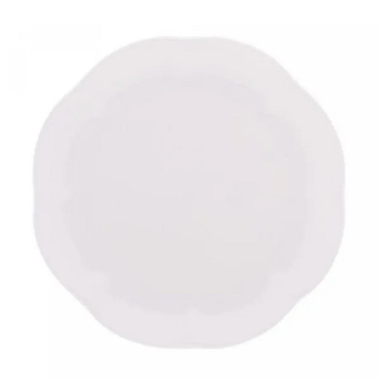 Imagem PRATO RASO DE PORCELANA WAVE BRANCO 27CM