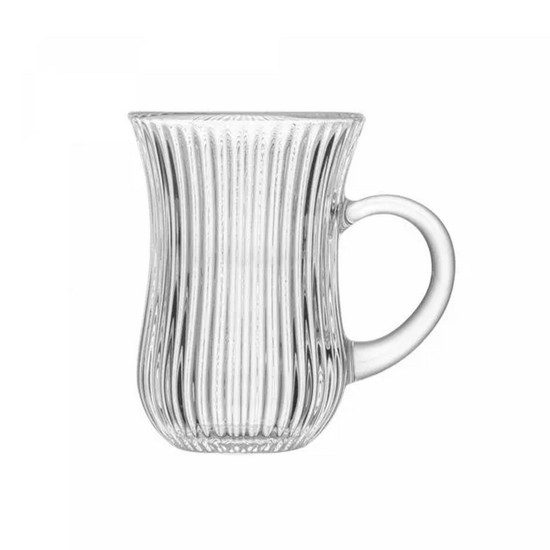 Imagem CONJUNTO 4 CANECAS DE VIDRO LINES 130ML - WOLFF