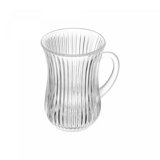 Imagem CONJUNTO 4 CANECAS DE VIDRO LINES 130ML - WOLFF