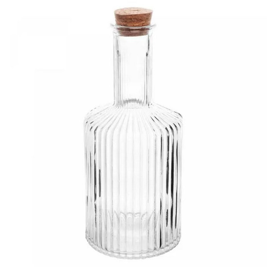 Imagem GARRAFA DE VIDRO COM TAMPA EM ROLHA ESSÊNCIA 510ML