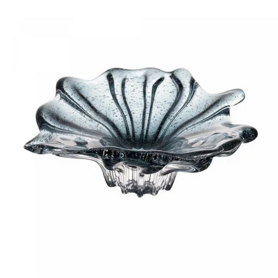 Imagem CENTRO DE MESA DE VIDRO ITALY AZUL 22CM X 19CM X 8CM