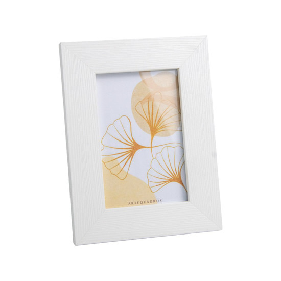 Imagem PORTA RETRATO DECORATIVO COR BRANCO 10X15CM 