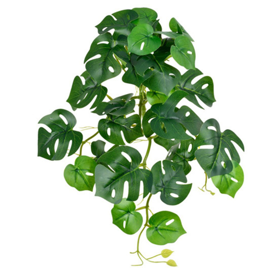Imagem BUQUÊ DECORATIVO DE FOLHAS TOQUE REAL VERDE EM PLÁSTICO 26X42CM - GRILLO