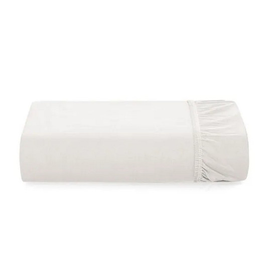 Imagem LENÇOL SOLTEIRO COM ELÁSTICO AVULSO 100% ALGODÃO TOM BRANCO