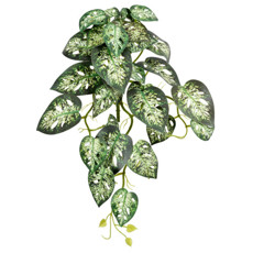 Imagem de BUQUÊ DECORATIVO DE FOLHAS TOQUE REAL VERDE EM PLÁSTICO 26X42CM - GRILLO - Grillo Ltda