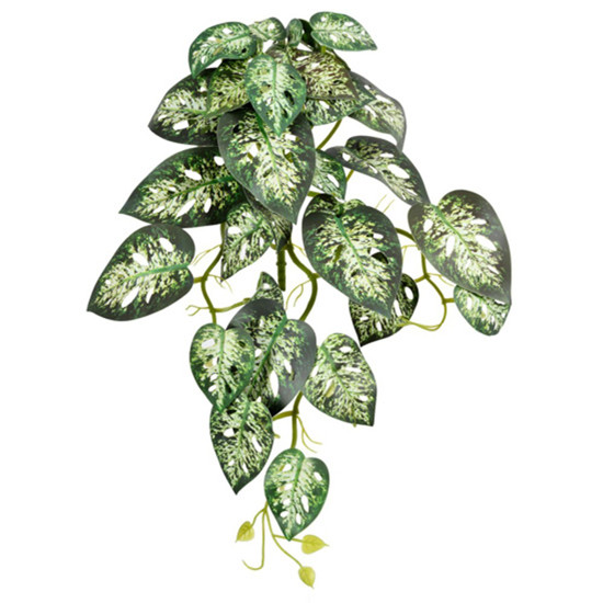 Imagem BUQUÊ DECORATIVO DE FOLHAS TOQUE REAL VERDE EM PLÁSTICO 26X42CM - GRILLO