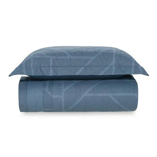 Imagem COLCHA SOLTEIRO COM PORTA TRAVESSEIRO 160 FIOS ISAC