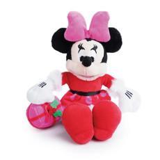 Imagem de MINNIE DE PELÚCIA SEGURANDO PRESENTE COLORIDO 36CM - CROMUS  - Cromus Embalagens Ind. E Com. Ltda