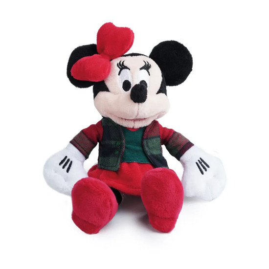 Imagem MINNIE DE PELÚCIA COM ROUPA XADREZ  VERDE E VERMELHO 51CM - CROMUS