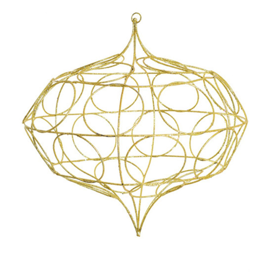 Imagem ENFEITE NATALINO COR DOURADO COM GLITTER 40CM - GRILLO 56551