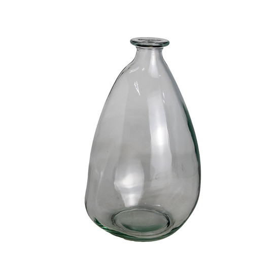 Imagem VASO / GARRAFA ORGANICA EM VIDRO INCOLOR 15X15X26CM