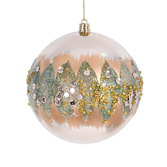 Imagem BOLA NATALINA DE PLÁSTICO COLORIDA 12CM - GRILLO 57231