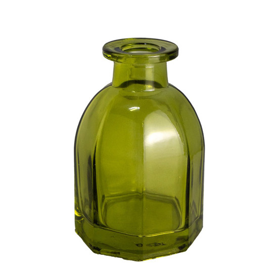 Imagem MINI VASO / GARRAFA DECORATIVA EM VIDRO COR VERDE 6X6X10CM 