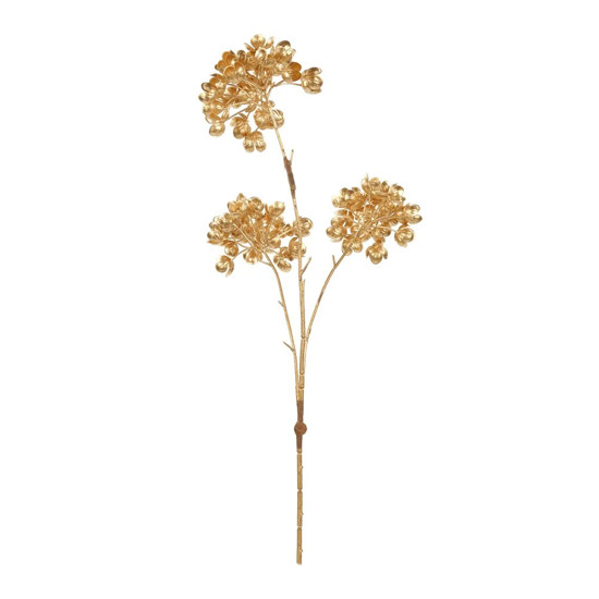 Imagem GALHO DECORATIVO CABO LONGO COR DOURADO 80CM - CROMUS 